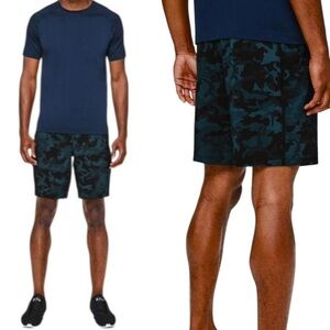 Lululemon Men’s Pace Breaker Short 9" Updated Incognito Camo Blue Multi Size L